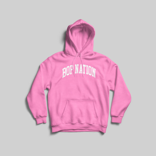 VARSITY HOODIE BUBBLEGUM PINK