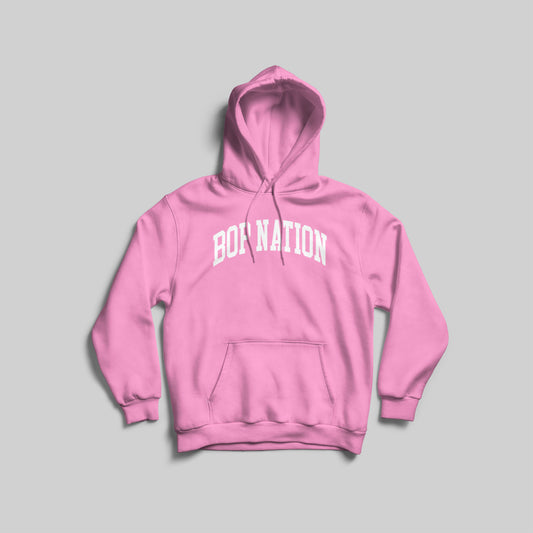 VARSITY HOODIE BUBBLEGUM PINK