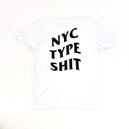 NYC TYPE TEE WHITE