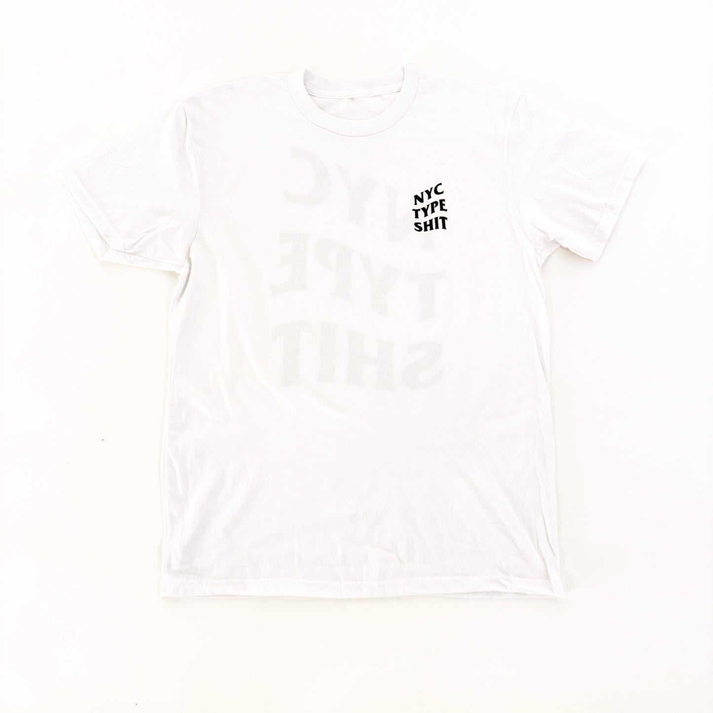 NYC TYPE TEE WHITE