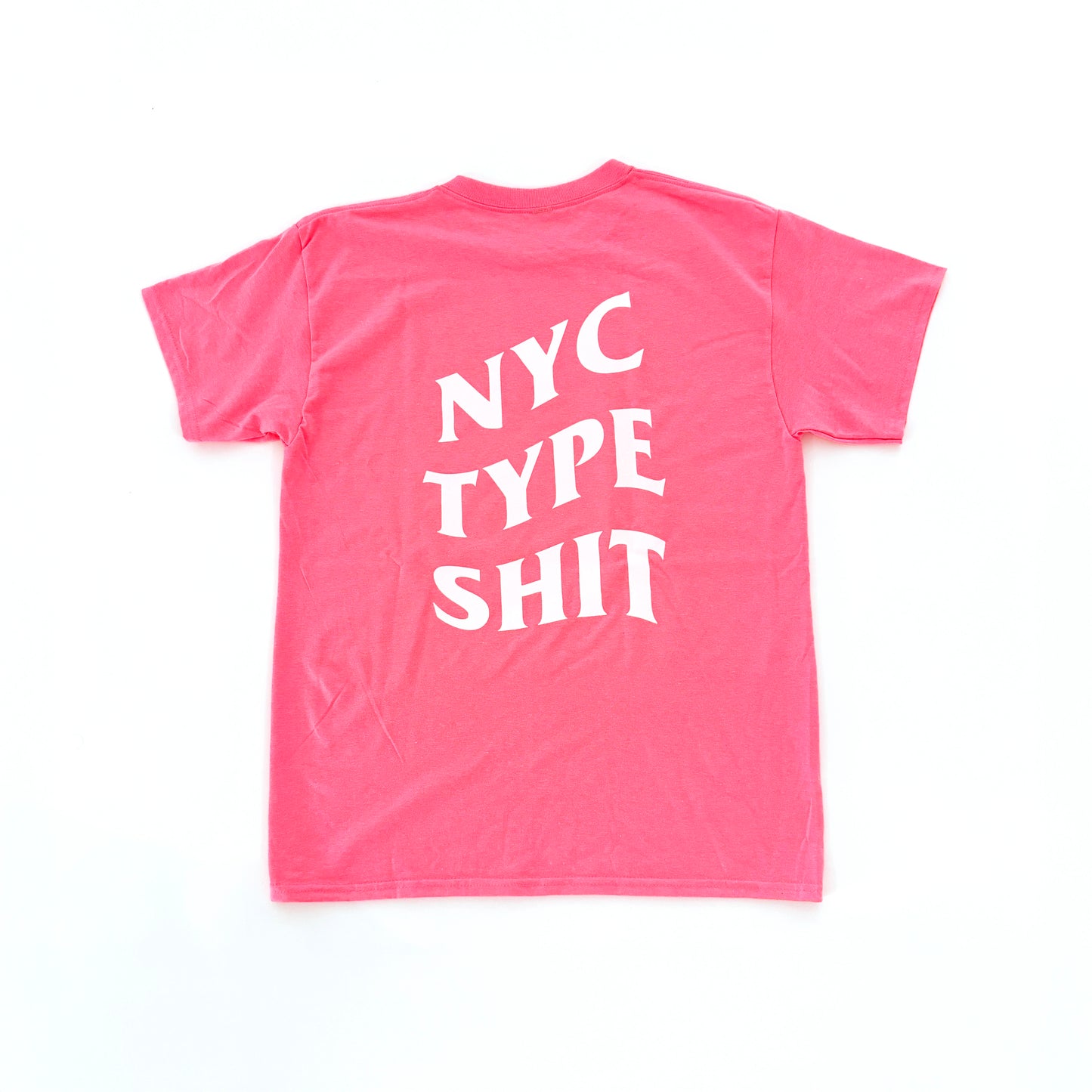 NYC TYPE TEE PINK
