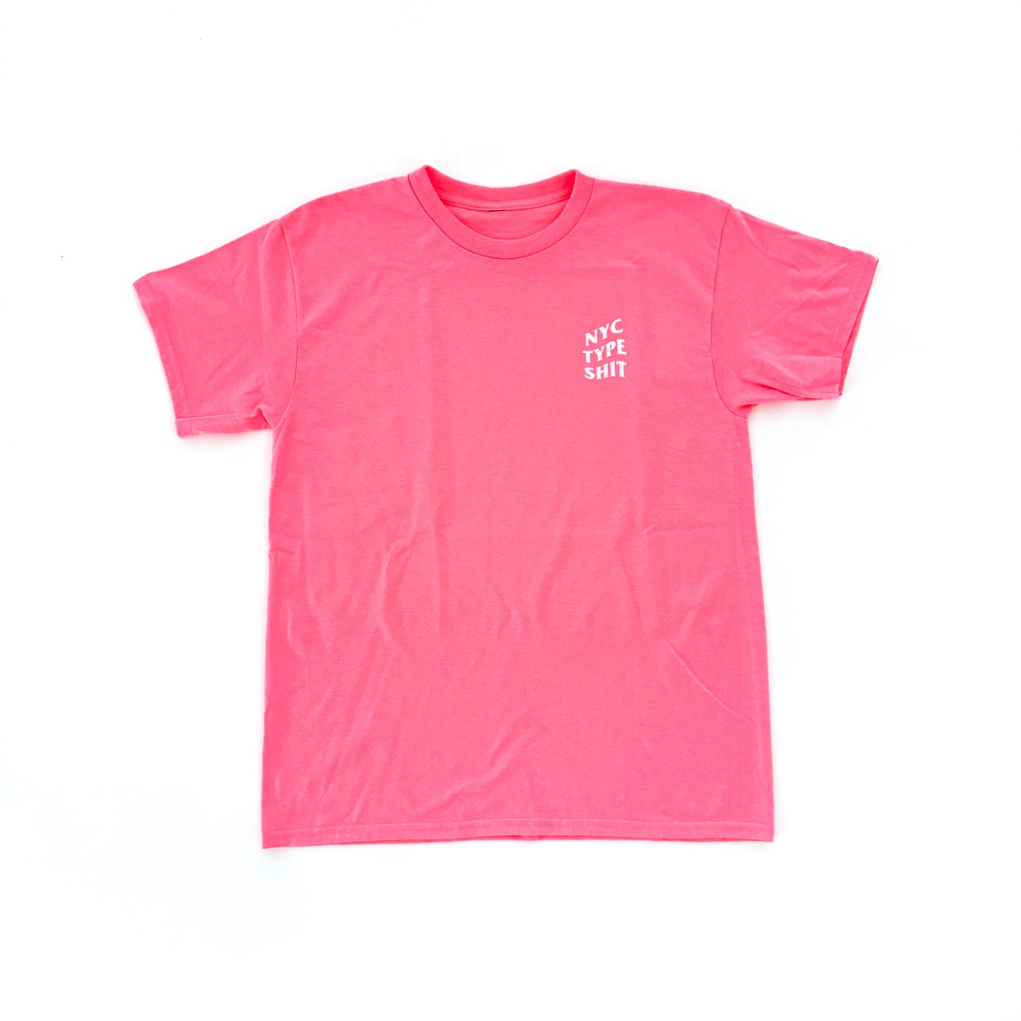 NYC TYPE TEE PINK